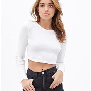 White crop top